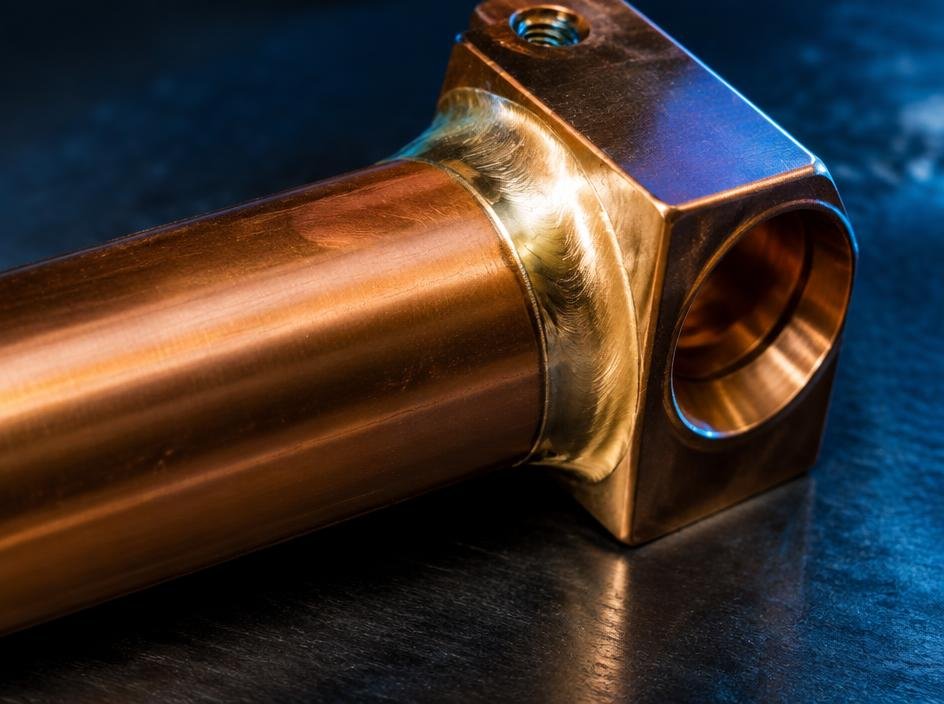 Brazed copper-alloy precision assembly